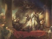 The Hight Priest Coresus Sacrifices Himself to Save Callirhoe (mk05) Jean Honore Fragonard